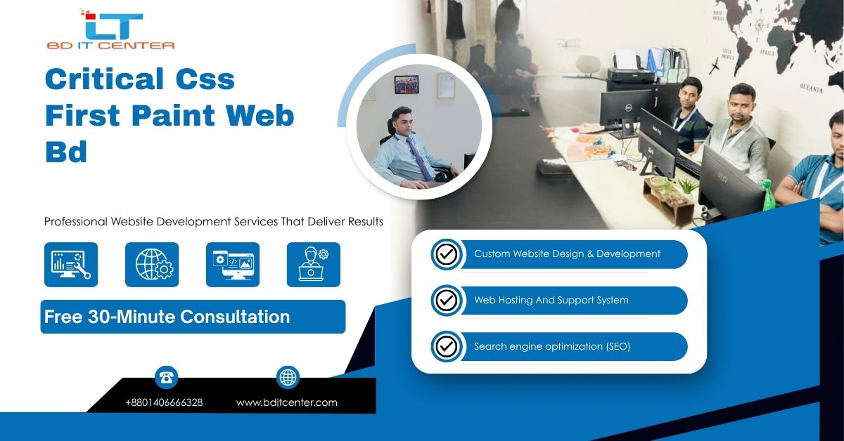 BDITCENTER's tweet image. bditcenter.com/news/critical-…
#CriticalCSS #FirstPaint #BDITCENTER #CoreWebVitals #WebDesignBD