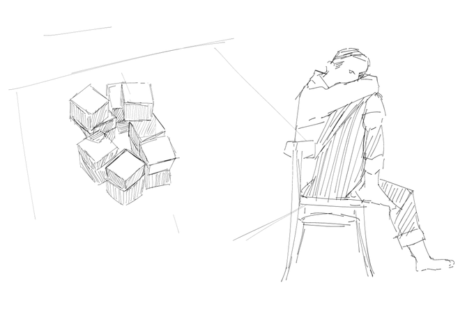 今日のクロッキ- 