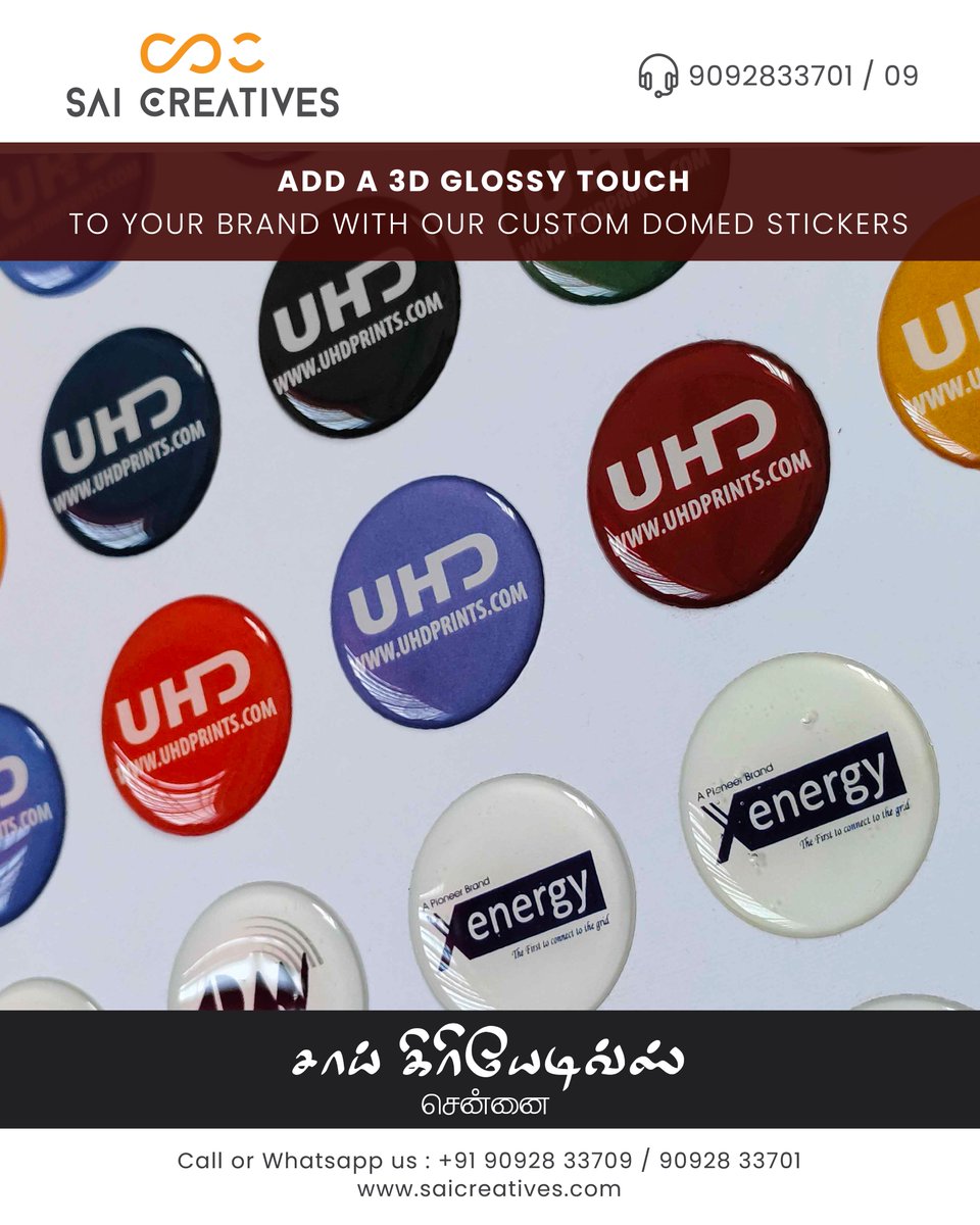 saicreatives123's tweet image. 📍 Ehash Printing – Your Trusted Dom Sticker Printing Experts in Chennai 📷 Call and Whatsapp - 9092833709 / 9092833701   #DomStickerPrinting #3DSticker #CustomStickers #LogoStickers #EpoxyStickers #BrandLabel #PrintingServices #EhashPrinting #ChennaiPrinting #ProductBranding