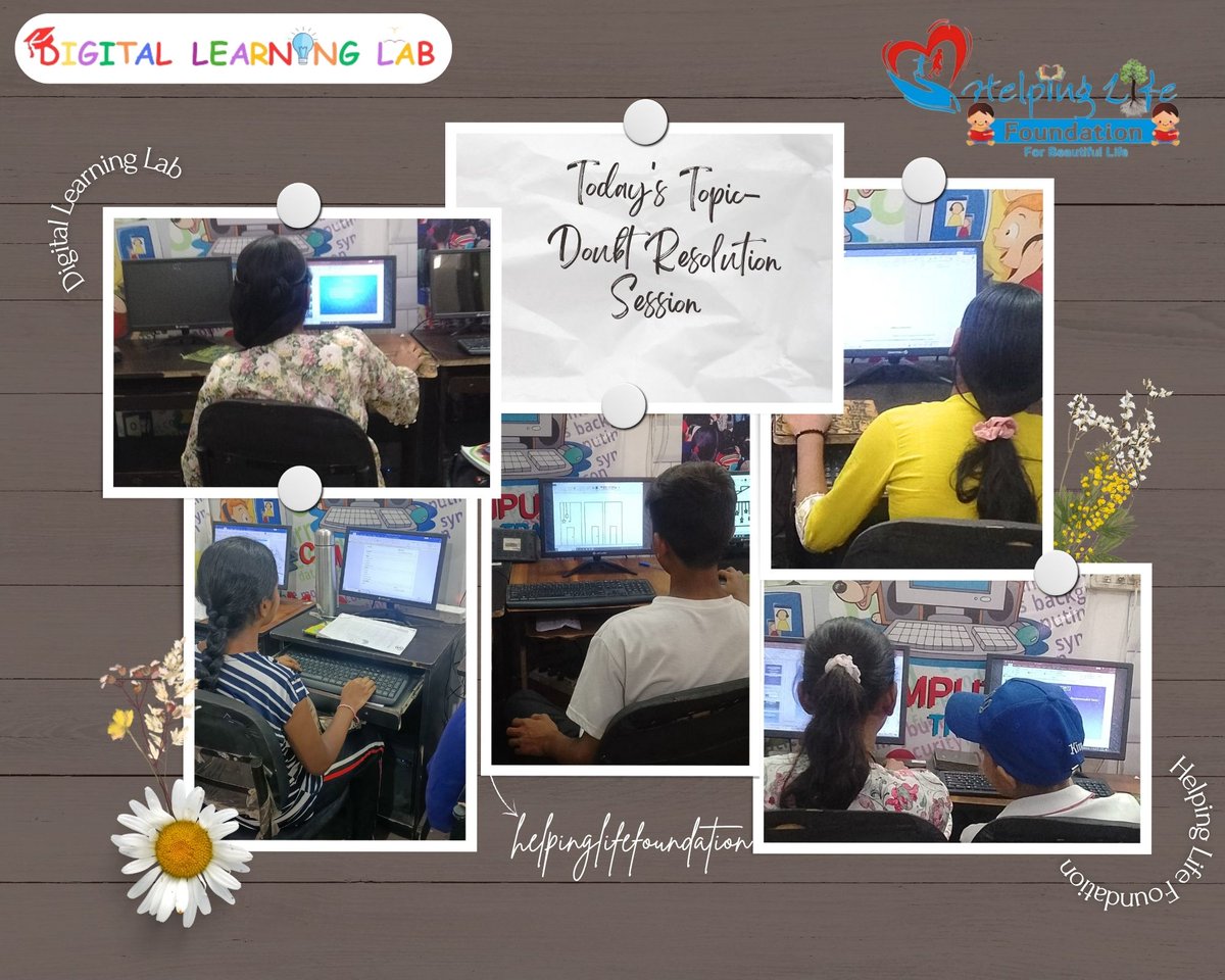helpinglifengo's tweet image. Today at our Digital Learning Lab — an initiative by Helping Life Foundation, we focused on doubt resolution to help our students gain more clarity and confidence in their digital journey.
#helpinglifefoundation #digitallearninglab #digitalskills #educationforall #freeeducation
