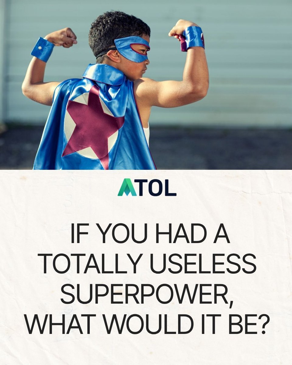 AuditorTOL's tweet image. 🦸‍♂️ Fun Friday! If you could have a completely useless superpower, what would it be? 😅 Maybe you can turn every green light red 🚦
Drop yours below 👇 Bonus points for creativity!

#FunFriday #AussieHumor #WorkCulture #FridayFun #OfficeVibes #JustForLaughs