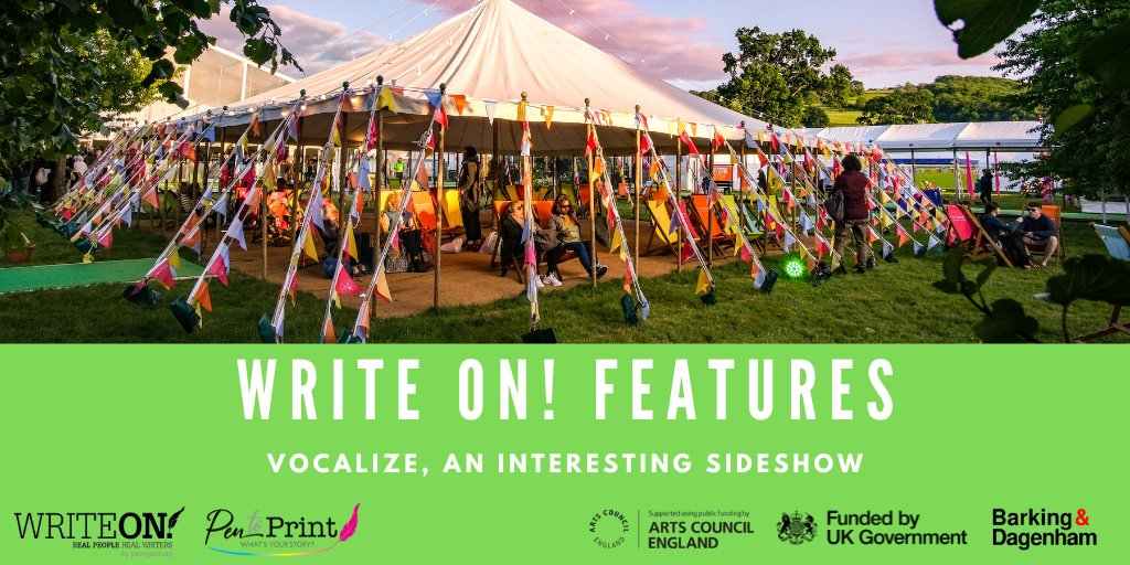 Pen_to_Print's tweet image. Write On! Features: Vocalize, An Interesting Sideshow by Eithne Cullen
Read the article here: bit.ly/2SffNwJ
Read Write On! magazine pentoprint.org/product/see-wr… 
Listen to Write On! Audio bit.ly/PentoPrintPodc…
Image Credit Hay Festival Tent (c) Adam Tatton-Reid