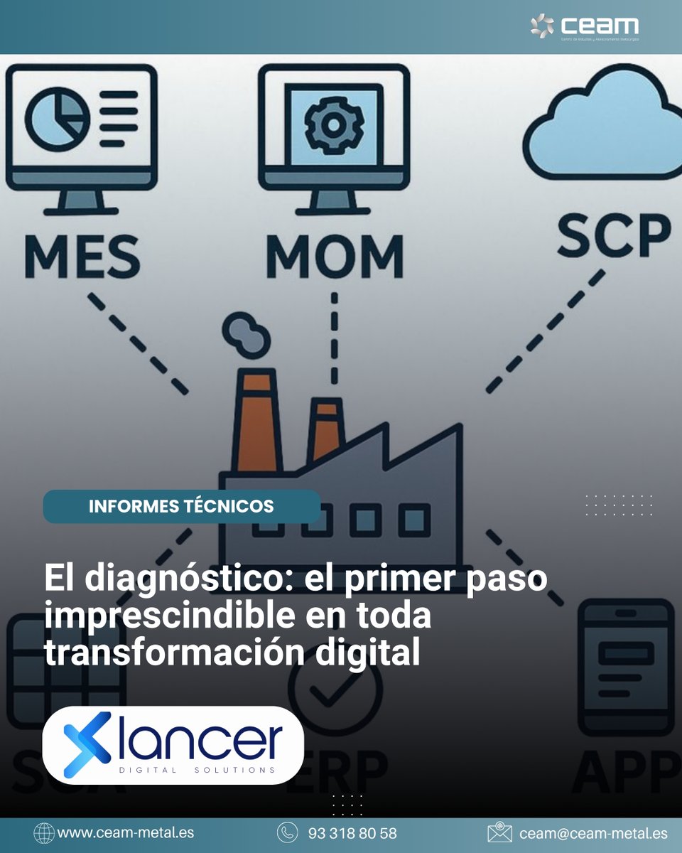 Nuevo artículo de Josep Centelles  (Lancer):
El diagnóstico: el primer paso imprescindible en toda transformación digital
Antes de digitalizar, comprende tu negocio.

🔗 zurl.co/xDJjW 

#Industria40 #Digitalización #Lean #SmartIndustry #Lancer #EstrategiaEmpresarial