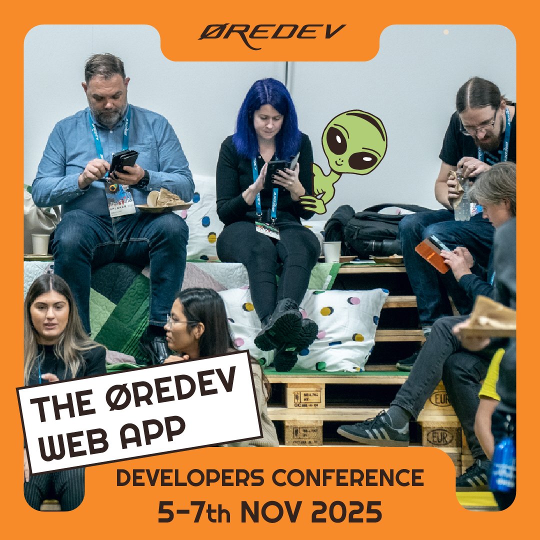 oredev's tweet image. This year we have a one-stop-shop for everything you’ll need to navigate the conference!
The Øredev web app 👉 app.oredev.org
Build your program, find your room, and connect with other attendees on your social media platform of choice.