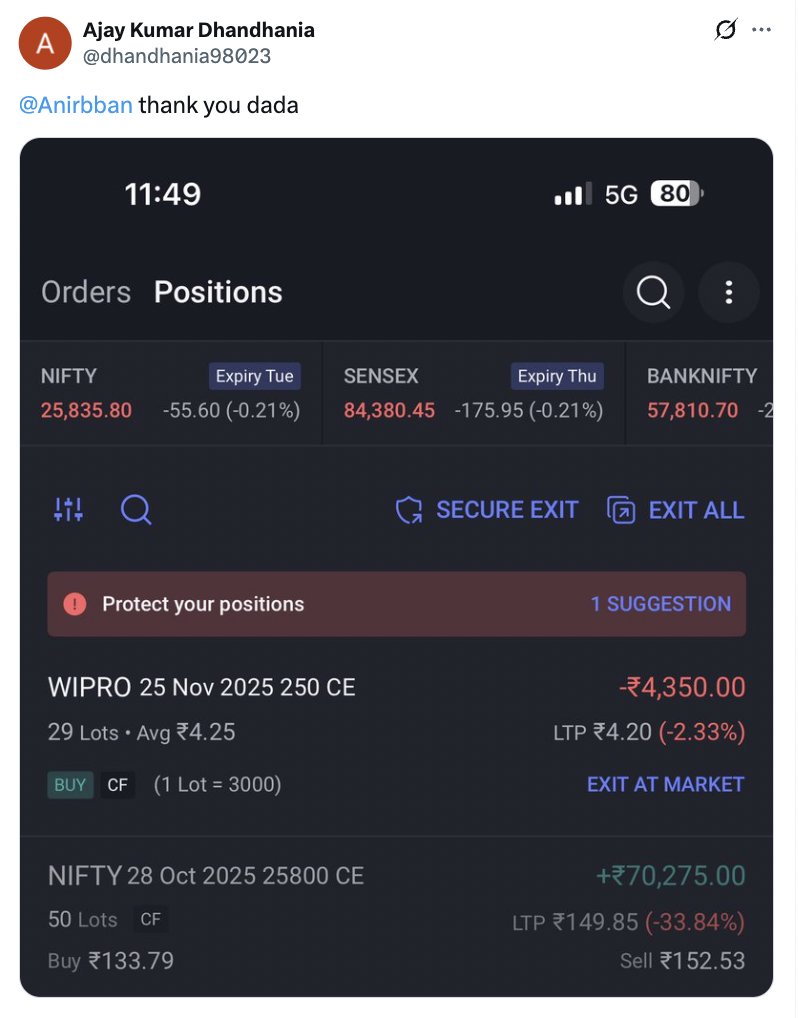 Anirbban's tweet image. #Anirban Subscriber made 70,000 in few mins !! 👀

Risk, Reward, Execution, Outcome everything his..

Views are not TIPS... 

Will ask everyone to measure risk first &amp;amp; take advice from registered analysts. @Anirbban share view, not advice. Troller must not bookmark this.