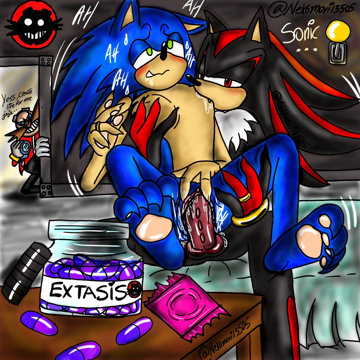 Sonic Week Dead Dove Day 4 "DRUGS" I hope you enjoyed it, thanks to a nice friendship I was able to finish this drawing, I loved how it turned out.
#DDSonic25
#Sonadownsfw