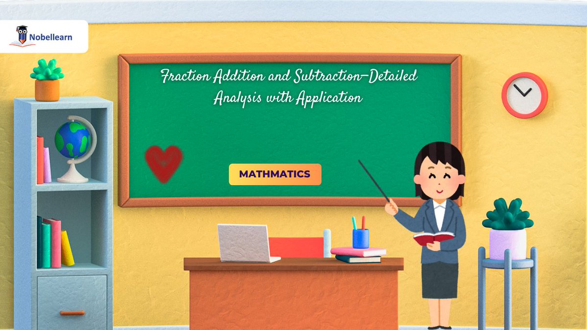 VKcreativelearn's tweet image. ✨ New Learning Alert! ✨
🔗 nobellearn.com/maths/fraction…
Master Fraction Addition & Subtraction with easy explanations and fun examples! 🧮
Perfect for Class 6 students to strengthen their maths foundation and boost confidence. 🚀
#Class6Maths #Fractions #NobleLearn
