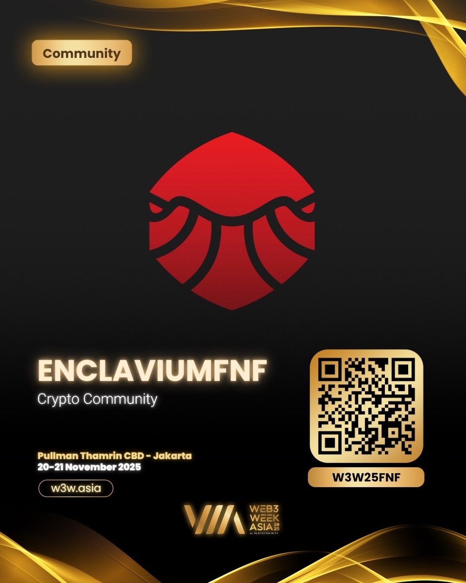 The biggest Web3 event in Jakarta 👀
It’s Web3 Week Asia 2025 ✨
Why you should join:
🔗 Meet top builders, communities, investors &amp; Web3 leaders
📈 Get the latest insights on DeFi, stablecoins, cross-chain &amp; the next big narrative
🤝 Experience unmatched cross-ecosystem