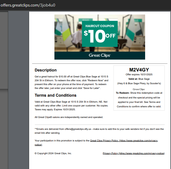 Great Clips Coupons ($7.99) May 2026 + (Online $5) tweet media