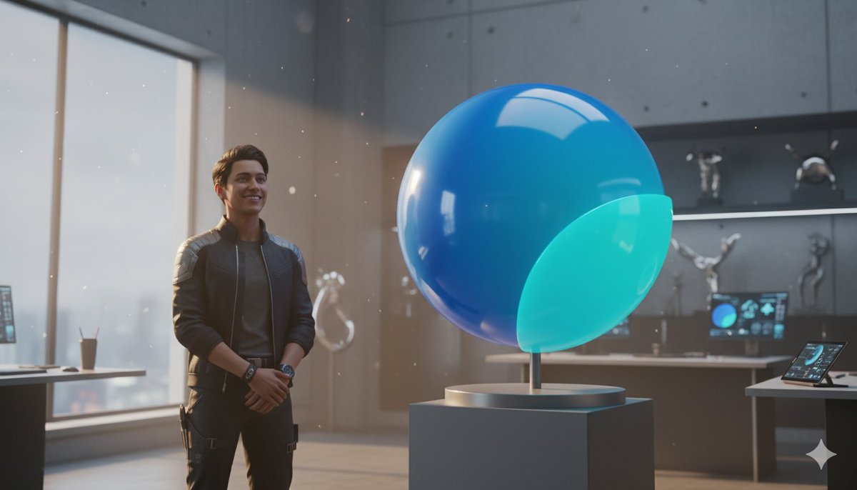 He finally did it.
A sculptor turned an idea into form  June AI, carved into perfection.

It’s more than just a logo. It’s the embodiment of creation meeting intelligence, where art and innovation merge into something timeless.

The future of design won’t just be drawn… it’ll be