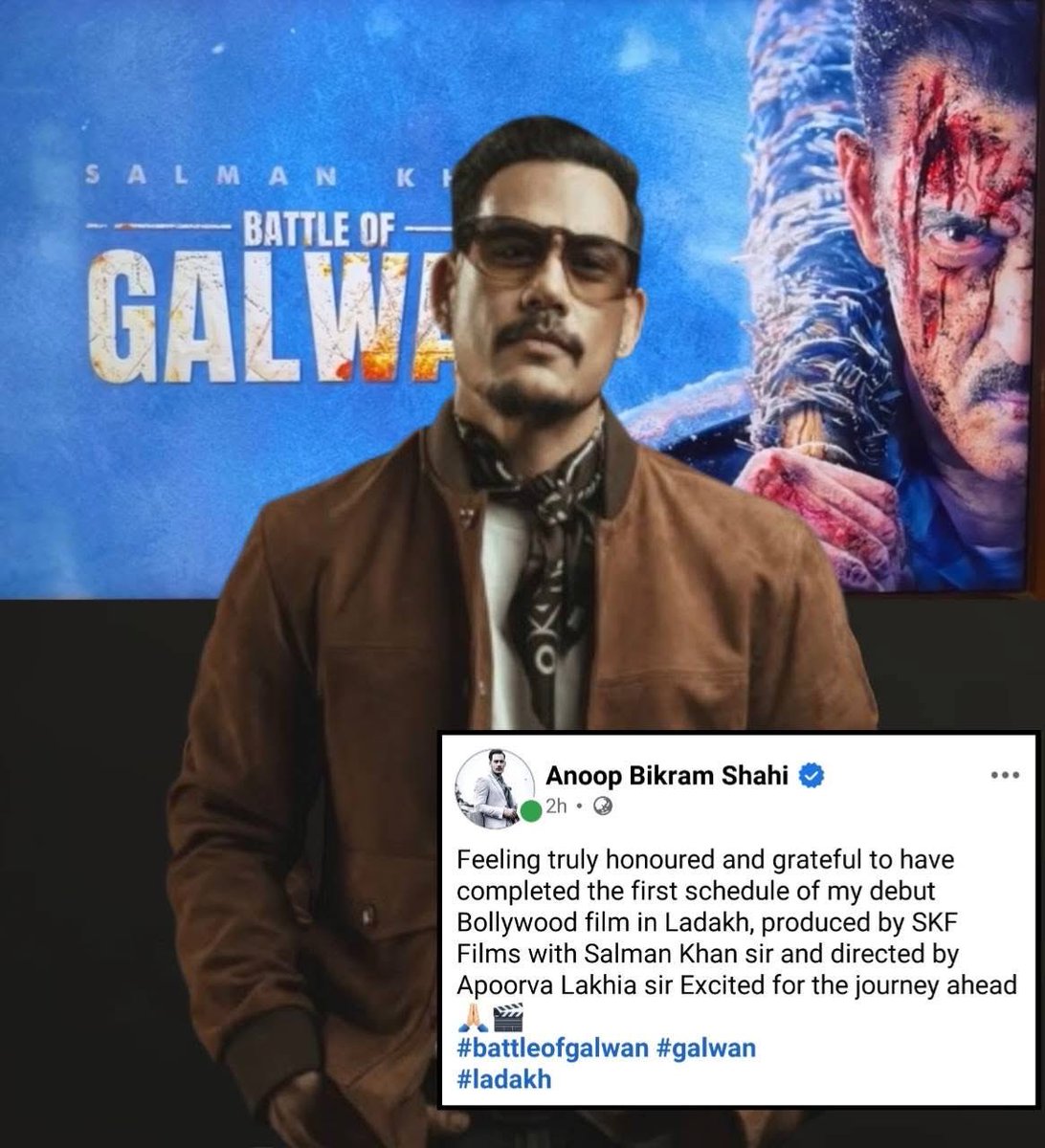 Popular Nepali actor Anoop expressed excitement after completing the first schedule for his role in the #BattleOfGalwan film. This will be a game-changer! #SalmanKhan