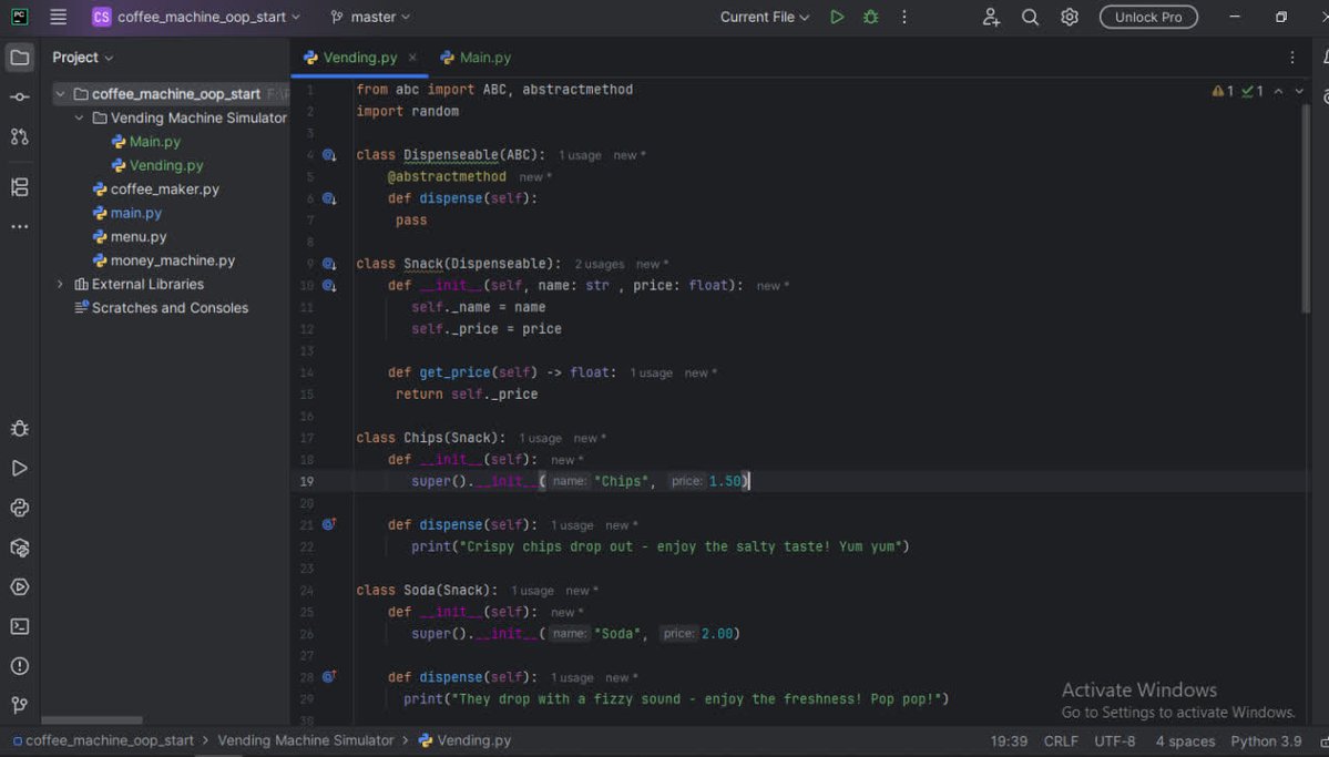 Sw_Habibi's tweet image. This is the final project of the 6-month Python programming course at @CodeToInspire 💻
This project is called Vending Machine Simulator.
#Afghanistan 
#AfghanGirlsCode
#WomenInTech
#python #programming 
@f_forough 
@a_daneshyar
@h_rassa