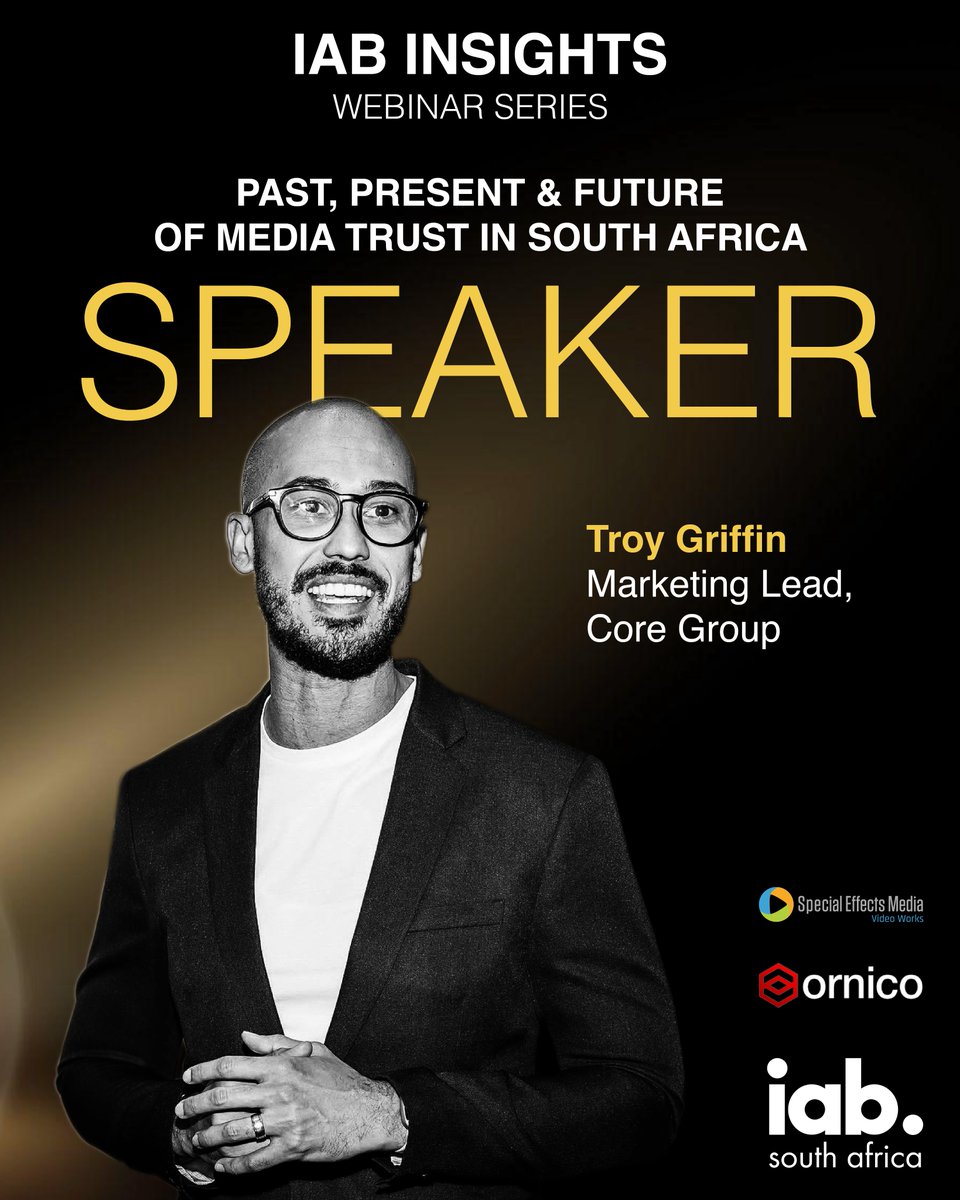 iab_sa's tweet image. Join Troy Griffin, Marketing Lead at Core Group, on Thursday, 30 October at 11 am as he explores how brands are redefining openness in the age of data-driven marketing.

Don’t miss out, register today via the link ➡us02web.zoom.us/webinar/regist…

#IABInsights #TrustAndTransparency