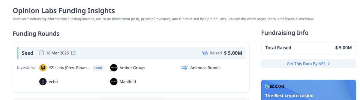 app.opinion.trade/?code=vTHn7V

Opinion Trade - Prediction Market ลงทุนโดย YZI Labs ($5M) <a href="/opinionlabsxyz/">Opinion ⁒</a>  
เพิ่งเปิดตัว! อยากฟาร์ม Prediction Market แต่กลัวสายเกินสำหรับ Polymarket ต้องลองตัวนี้ ลุ้น Binance!