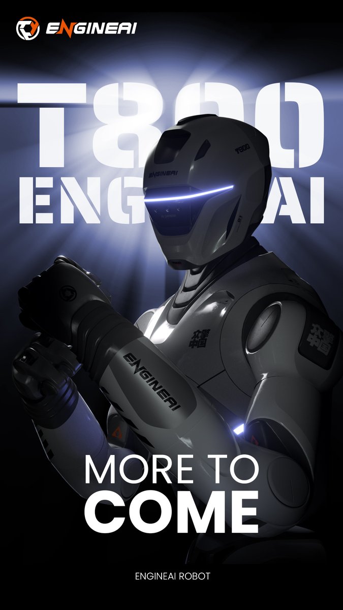 engineairobot's tweet image. EngineAI T800 Full-Size General-Purpose Humanoid Robot will launch soon!#EngineAI #Newproduct #Humanoidrobot #AI