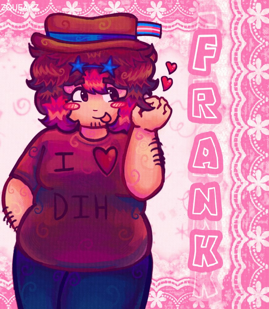 Zqueakz's tweet image. MORE #FRANK ART FOR MY GOAT @ILOVE_JAYWALKER 💓
#oc #robloxoc #digitalart #bleh