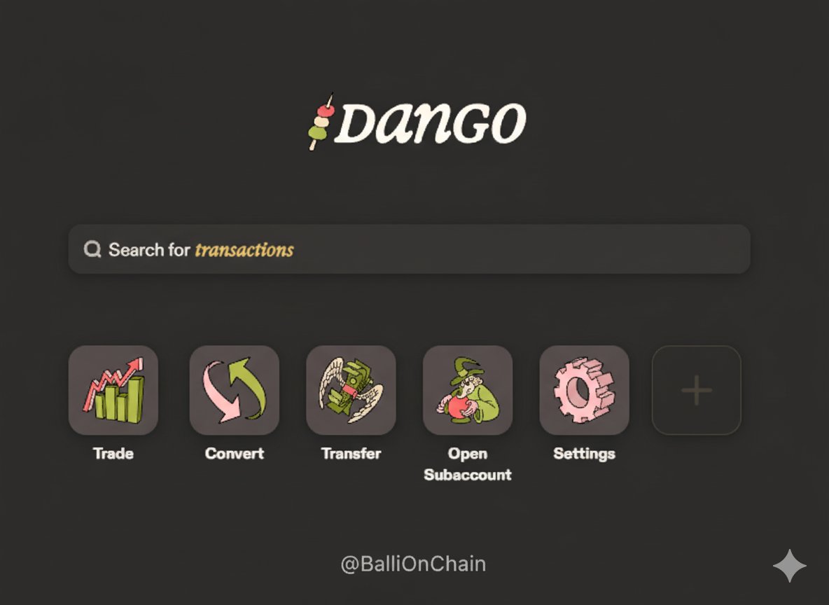 Defiprincefx's tweet image. You ever seen a DeFi UI this clean? 👀🍡

@dango isn’t playing games — they’re building the DeFi super app.
Trade. Convert. Transfer. Subaccounts.
All smooth. All on-chain.

This isn’t just good design —
it’s clarity in motion.

gDango🍡 #Testnet3