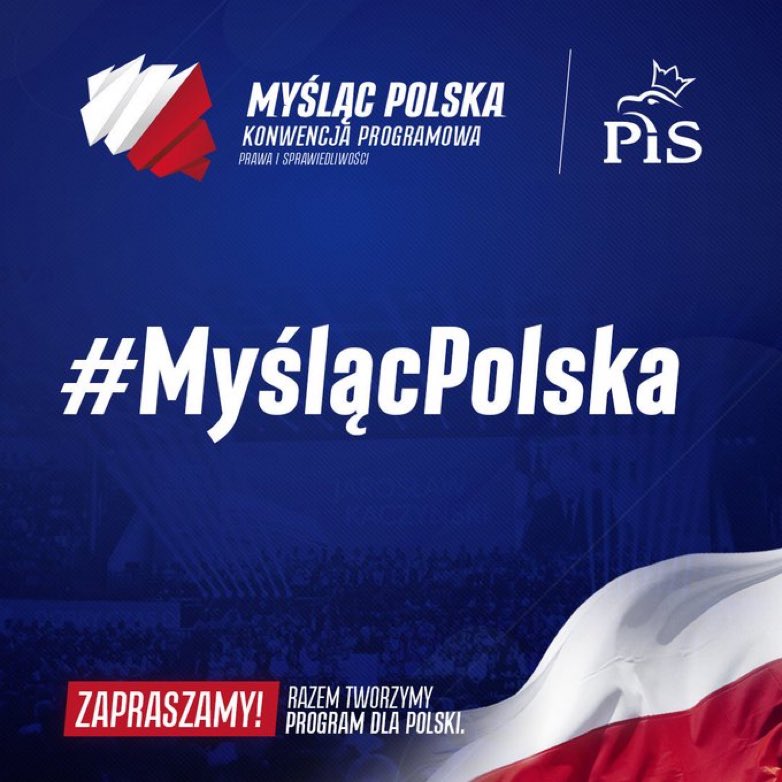 mblaszczak's tweet image. Już za godzinę rozpocznie się konwencja programowa @pisorgpl #MyślącPolska. Ponad 100 paneli tematycznych, ważne dyskusje i prace nad naszym programem. Bądźcie z nami!