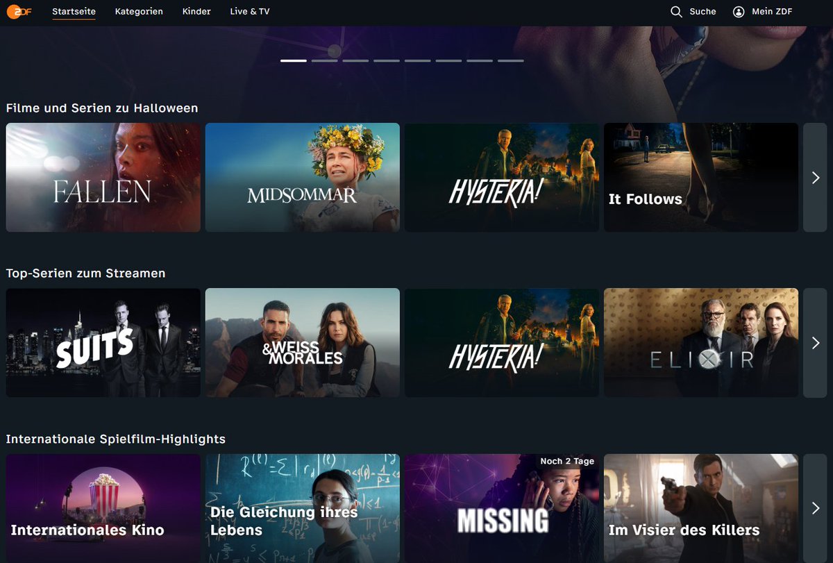 Liebes <a href="/ZDF/">ZDF</a> 
Könnt ihr mir erklären wie dieses Angebot zum Informationsauftrag laut Rundfunkstaatsvertrag gehört?
Diese Serein / Filme kann man jederzeit bei Bedarf über Netflix, Prime, Disney und Co streamen.
Dafür benötigt ihr meinen #Rundfunkbeitrag nicht!
#OerrBlog