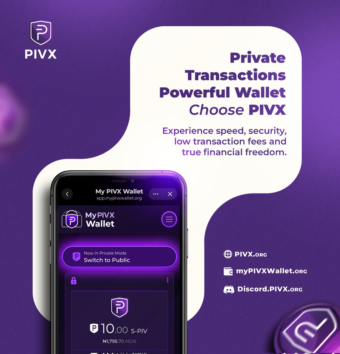 Cosmos_web3's tweet image. GM CT
Distance just got closer what we used to hear about is now right at home!🥳
With @_PIVX, you’re in full control your data, your money, your future.
No middlemen. No tracking. Just pure privacy🔐
Fast •Private •Secure
Try it now: myPIVXwallet.org
#PIVX #Privacy