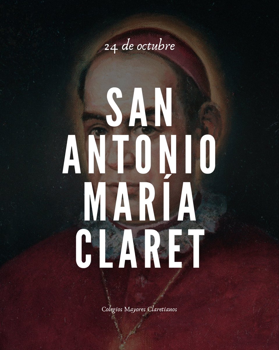 ¡Feliz día del Padre Claret! ♥️🔥

Hoy, 24 de octubre, la Iglesia recuerda la memoria de San Antonio María Claret y nosotros nos alegramos junto a la familia claretiana de ser continuadores de su espíritu misionero. 

#MásAlcalá #Claretianos