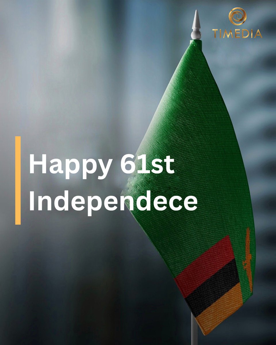 61 years of unity, peace, and pride. Happy Independence Day, Zambia 🇿🇲