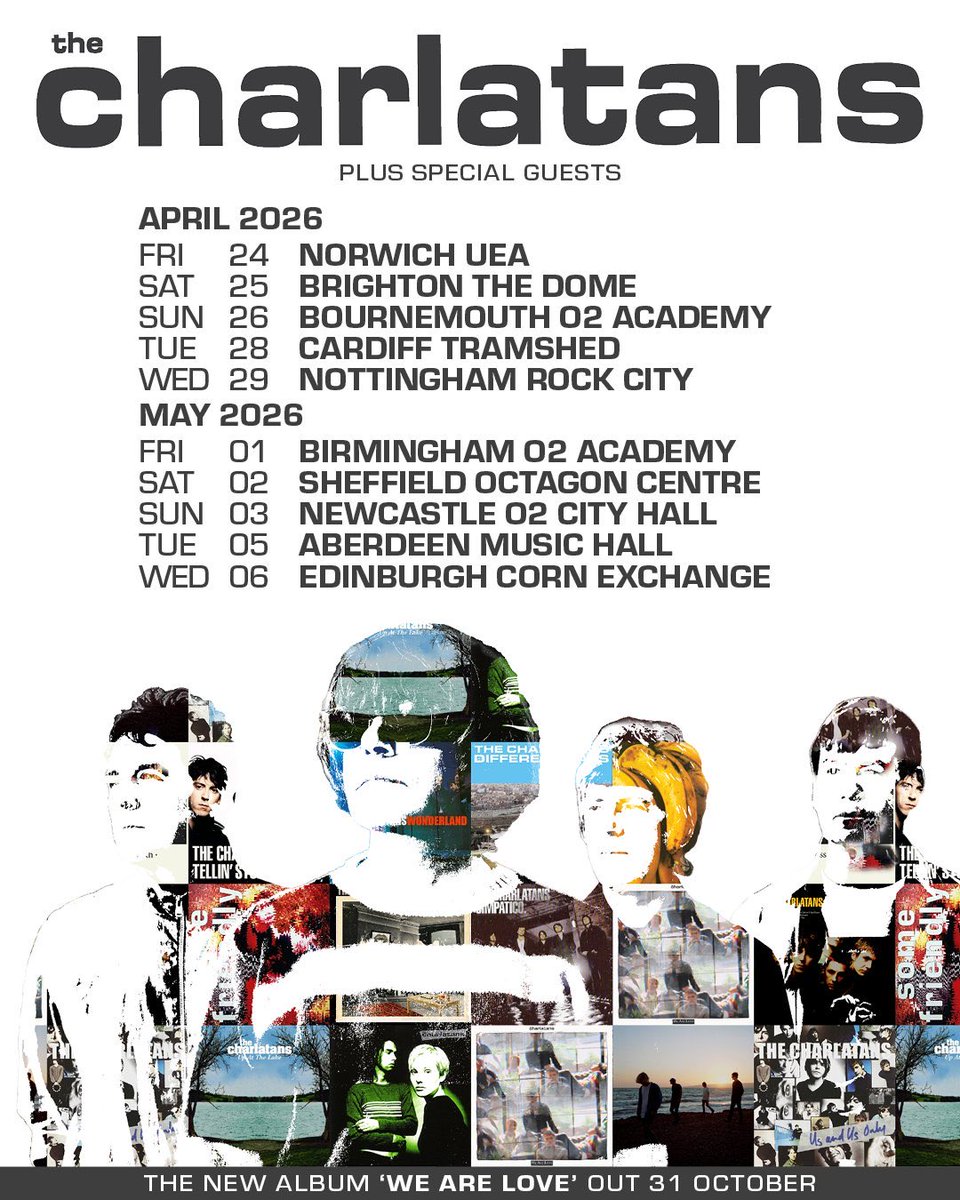 Tim_Burgess's tweet image. Win 2 tickets to the gig of your choice - Quote tweet this post with the city/ venue you would like to go see us 

Winners picked at random at 8am Weds 29th October 

Pre-sale 9am Oct 29th
General sale Friday Oct 31st at 9am

Good luck ✌️

More info thecharlatans.net