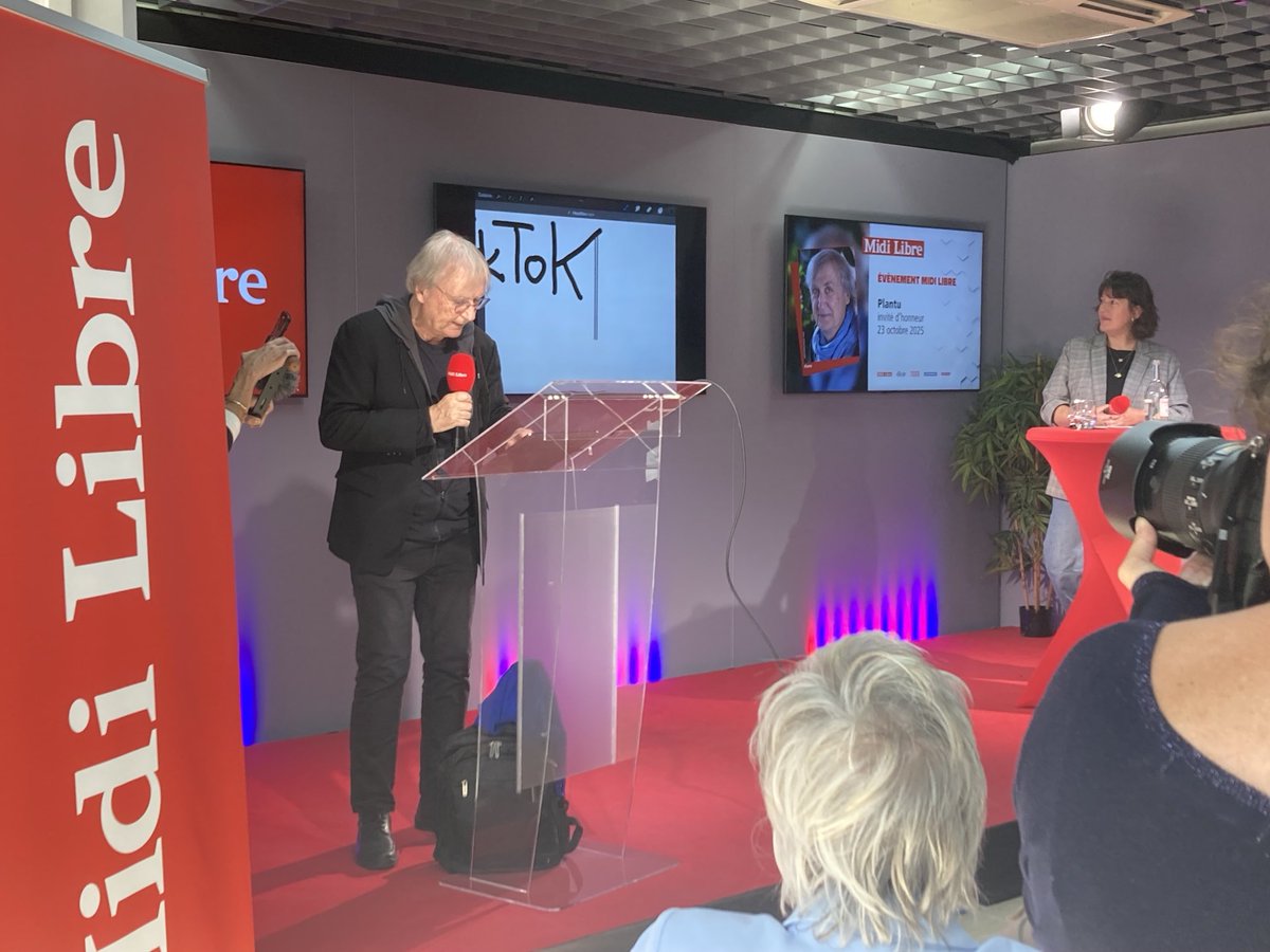 L’un des dessins réalisés en direct par ⁦<a href="/plantu/">PLANTU Officiel</a>⁩ à ⁦<a href="/Midilibre/">Midi Libre</a>⁩