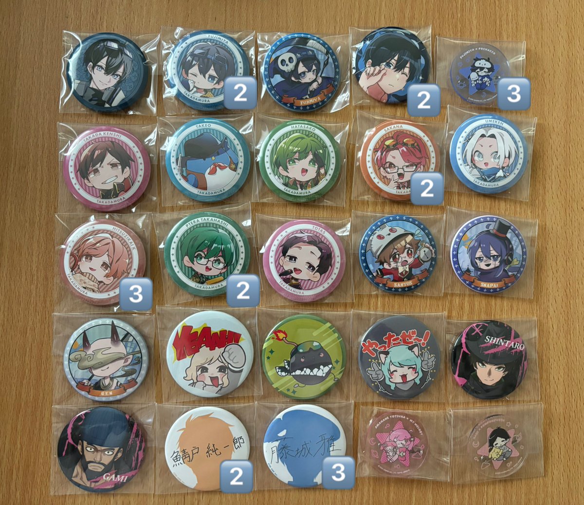 高田村　中野あるま　１周年缶バッジ　特典 高田村 中野あるま 1周年缶バッジ 特典