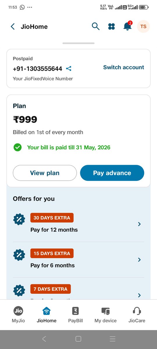 tarun8s86's tweet photo. @JioCare I have been using a jio fiber connection at same location for last 1 year. Relocation is just 3 house away.. 
Already raised the request https://t.co/LbWeCz2zAV