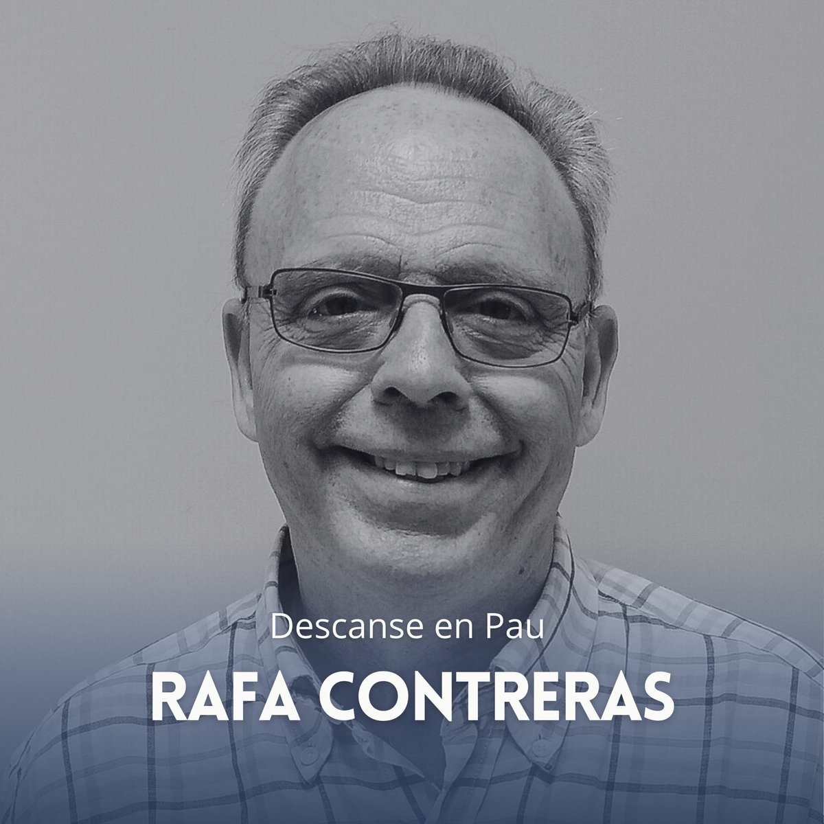 Cpd_Valencia's tweet photo. Lamentem comunicar la defunció del nostre estimat company Rafa Contreras. Un grandíssim professional i una persona extraordinària.

Va ser un dels pioners del doblatge en valencià, defensant el nostre gremi i la nostra llengua.

D.E.P. 🕊️ https://t.co/GS6PS4N48s