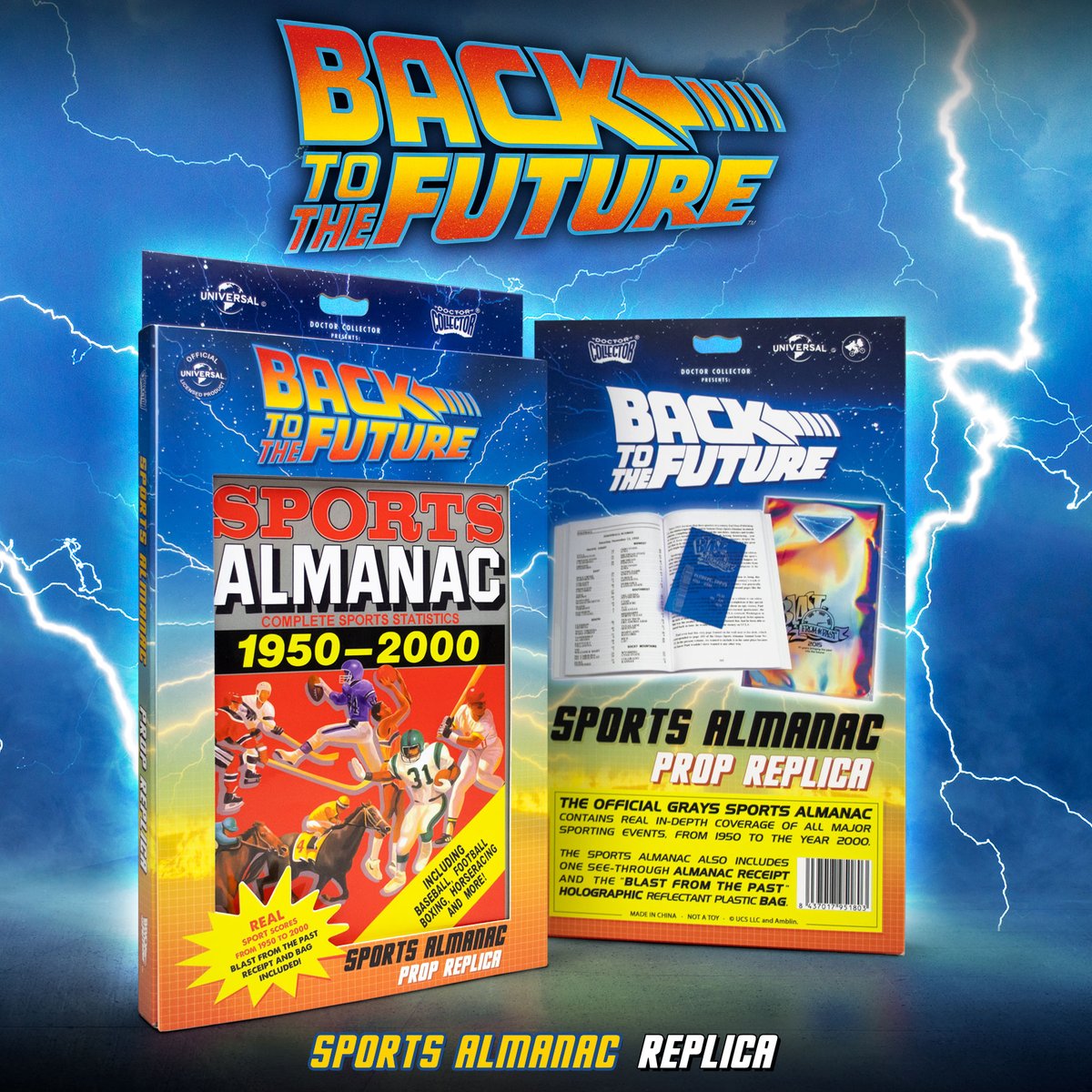 🚗⚡ This week we’re celebrating #BacktotheFuture Day with our Sports Grays Almanac in hand!
We know you’re thinking about going back to the start of the season to bet … but we recommend keeping it instead as a collector’s piece 😉
Available now at 👉 doctorcollector.com
