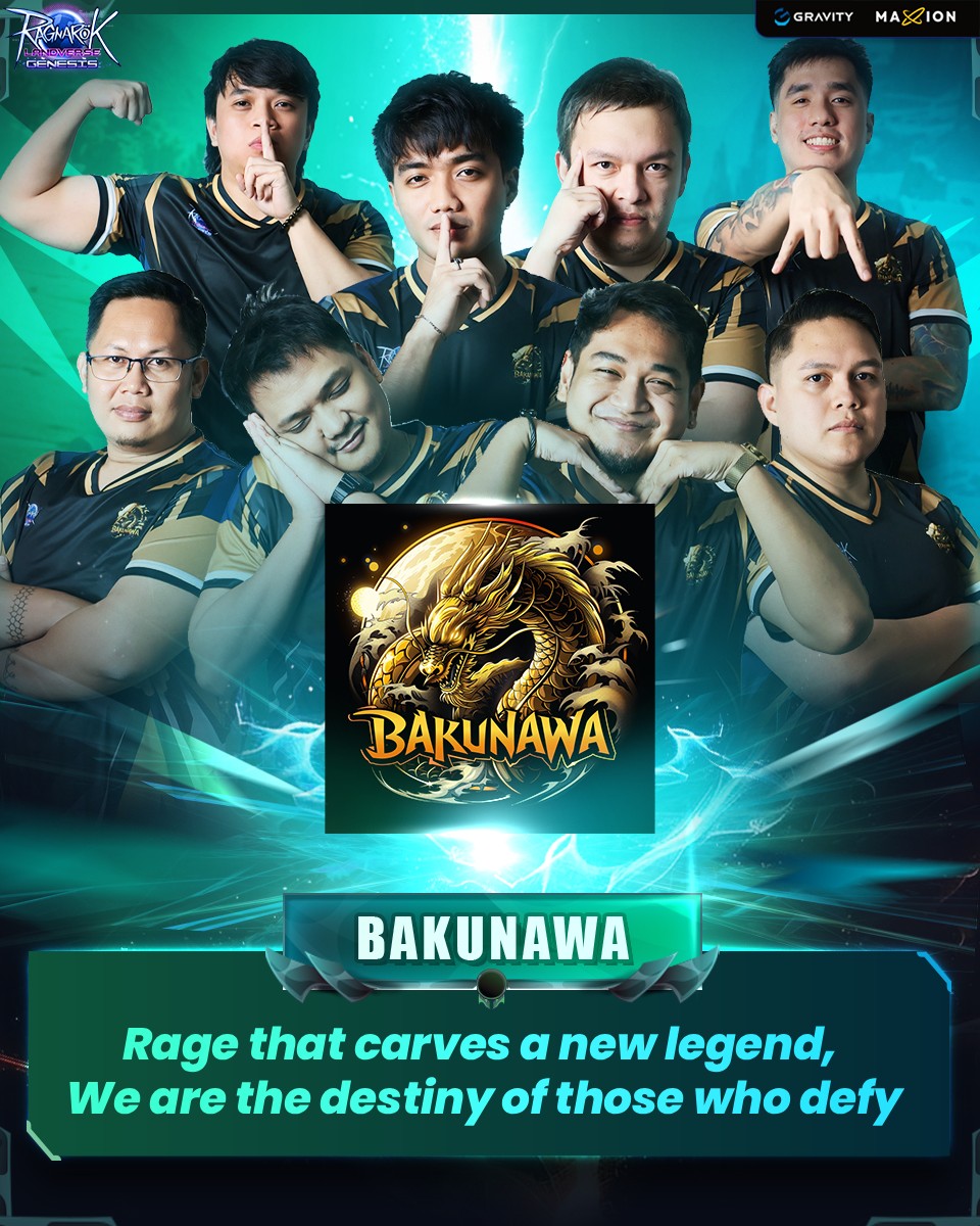 📷 BAKUNAWA — The Rise of the Dragon | ROLG Major 2025 Pre-Match Interview!

"Rage that carves a new legend.
We are the destiny of those who defy." 📷📷

Bakunawa enters ROLG Major 2025 with purpose, discipline, and a battle-hardened plan forged from CBT to conquest. They're not