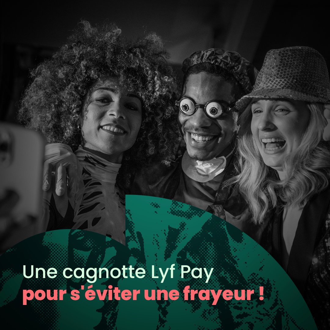 🎃 Tu organises une soirée d'halloween et tu as peur de te retrouver à tout payer pour tout le monde ? Anticipe avec une cagnotte Lyf Pay ! C'est gratuit pour tous les utilisateurs de l'application ;)