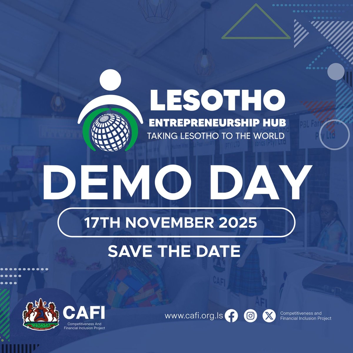 Startup Demo Day 

From bold ideas to real-world solutions, this is where tomorrow’s industry leaders are revealed.

Keep an eye out for the announcement of a livestreaming link

#Incubation #DemoDay #startup #basotho #entrepreneurship #lstwitter #cafi #lesotho #startupjourney