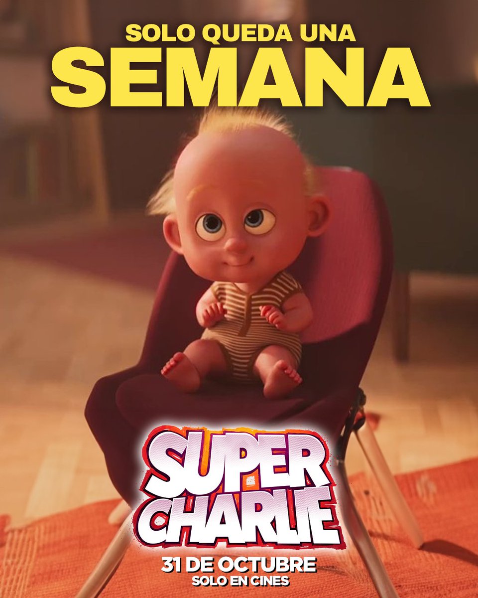 FlinsyP's tweet photo. ¡Olvídate de los superhéroes clásicos, porque ya solo queda una semana para el estreno de SUPER CHARLIE!
En Halloween, el héroe más pequeño llega el 31 de octubre a cines de toda España.
#SuperCharlie #SuperHéroes #PelículaInfantil #CineFamiliar #CinedeAnimacion #CamillaLäckberg https://t.co/rCh93uxndV