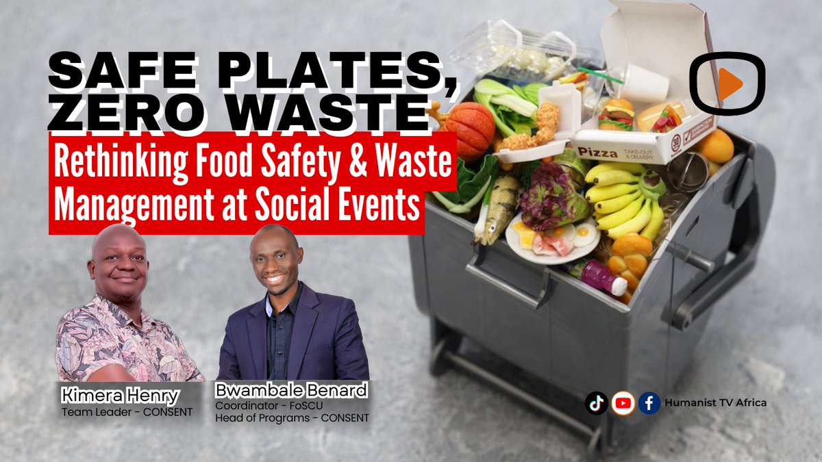 We shall be exploring the guidelines for catering services at social events to ensure food safety and food waste management on Humanist TV at 11:00 AM EAT <a href="/kimehenrich/">kimehenrich</a> <a href="/carlosbena91203/">carlos benard</a> follow the link below youtube.com/live/tgkKKD7sG…