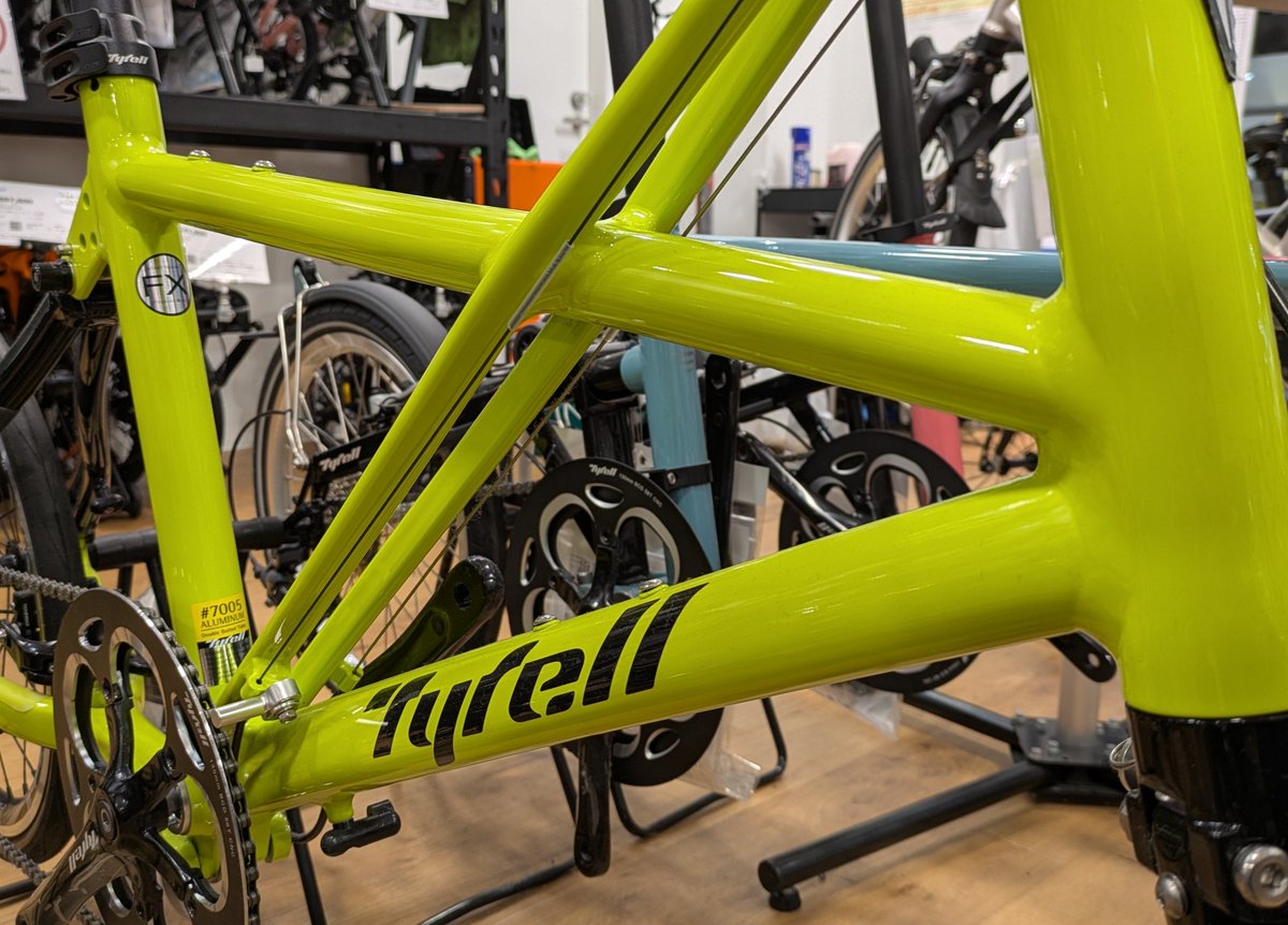 ys_funabashi's tweet photo. 10月をラスト1週間限定でTYRELLの2024年モデルでワイズロード船橋の在庫車に限り一部モデルを10％といたします！！ 
詳しくは下記のブログをご覧ください！
https://t.co/hNh3qRP0Oq
#tyrell #折りたたみ自転車 #試乗車 #ミニベロ #自転車 #ワイズロード #ysroad #千葉県 #船橋 #輪行 #スポーツバイク https://t.co/cEtY3z38fd