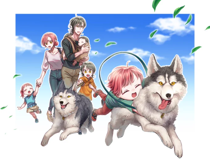 ハスキー着ぐるみヤッター!!!!カイキサに着せる!!!!!!(絵は再掲) 