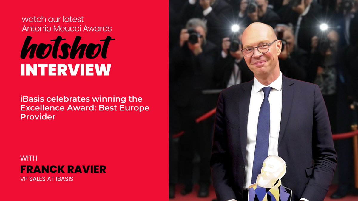 Watch Franck Ravier, VP Sales at iBASIS, during his Red Carpet HOTShot interview at the Antonio Meucci Awards in Madrid as he celebrates winning the Excellence Award for Best Europe Provider.

Watch Franck’s interview: youtu.be/ltWI5-pFYsk

#WWC #WWC2025 #AntonioMeucciAwards