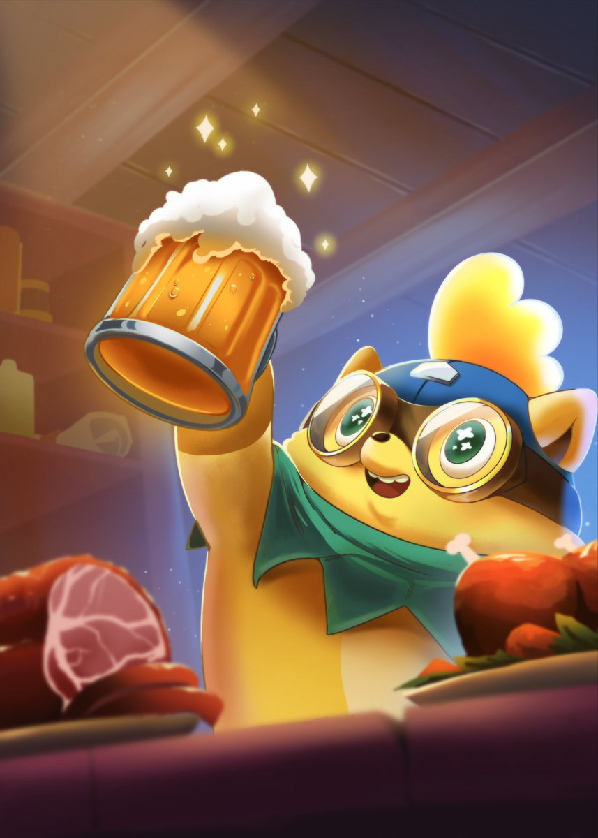 Dropping my entry for #mugsy <a href="/Moku_HQ/">Moku✨</a> . Calling this card the “Chug of Life”. Every hard days battle deserves a freakin’ ice cold beer. If you see this, better grab one. (1/3)