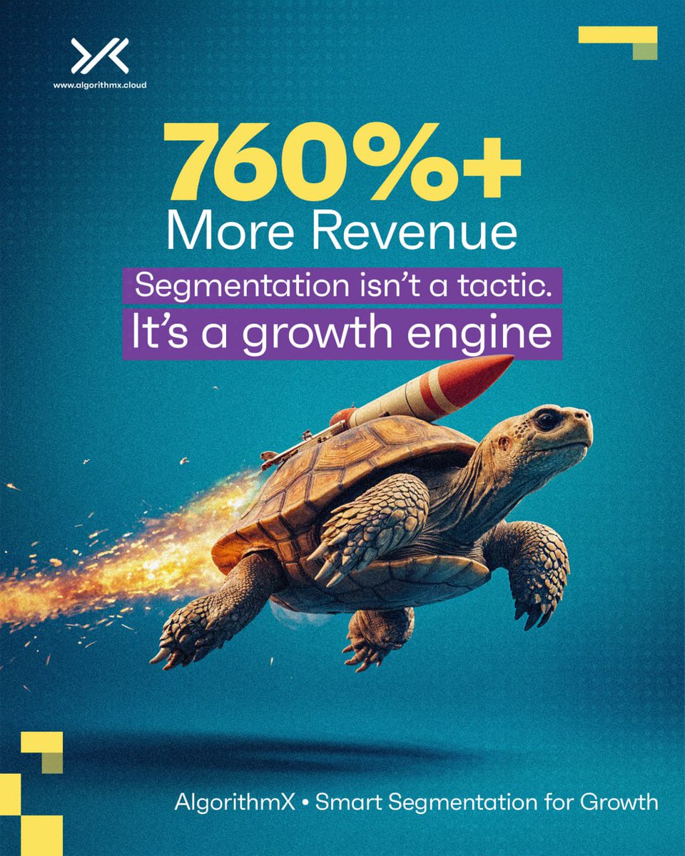 AlgorithmXcloud's tweet image. Segmentation isn’t a tactic. It’s a growth engine.
It turns data into direction and campaigns into results.
How do you segment your audience?
👉 algorithmx.cloud
#AlgorithmX #GrowthMarketing #SmartSegmentation #Ecommerce
