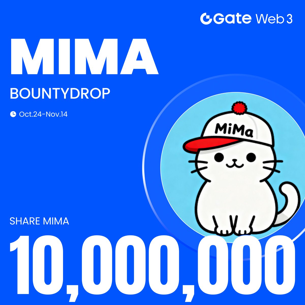 GateWeb3_HQ's tweet image. 🔥#GateWeb3 & @MiMaToken #BountyDrop is Live!
Complete the Tasks to Share 10,000,000 $MIMA
✅ Hold assets worth at least 10 $USDT (or equivalent) in Gate Web3 across all chains.
✅ Follow @GateWeb3_HQ & @MiMaToken
✅ Join the MIMA Telegram group
⏰ Oct 24 - Nov 14
🔗Join…