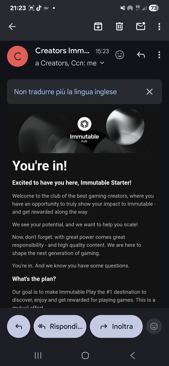 0xNikide's tweet image. Gooood morning players!🌞
Yesterday I checked my email and found this! 
I&apos;m truly speechless, this is a huge step forward in my journey as a creator!
And I saw that many of my friends have also been accepted, @Aathena_eth @FeranRepom @Bobkrypt and more!

This is a great…