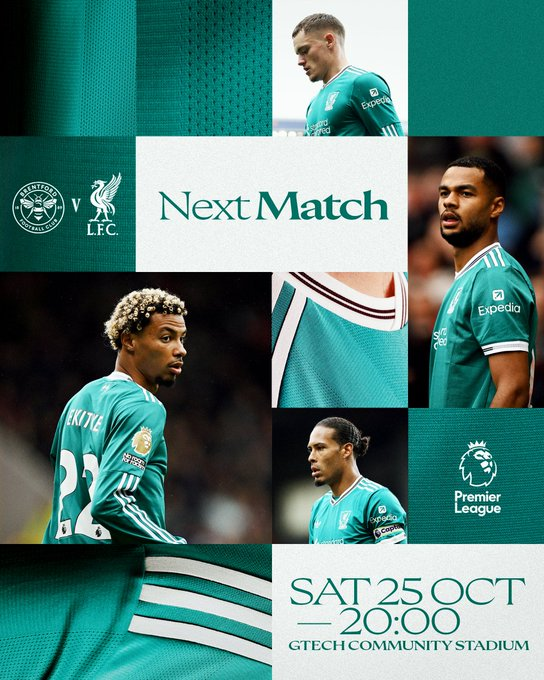lfcstreamhd's tweet image. Up next: A trip to Brentford on Saturday night 🟢 #BRELIV 

Follow @lfcstreamhd For Update Stream