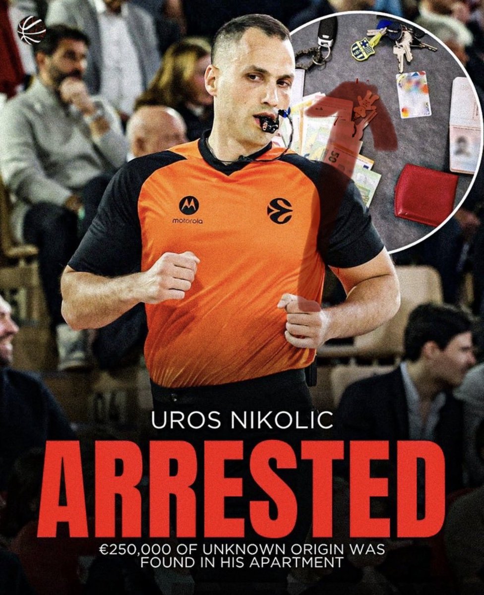 Detienen a un árbitro con mucho dinero, que llevaba en su cartera?. Oh UN LLAVERO DEL BARCELONA, OH, están siempre en todos los fregaos turbios.