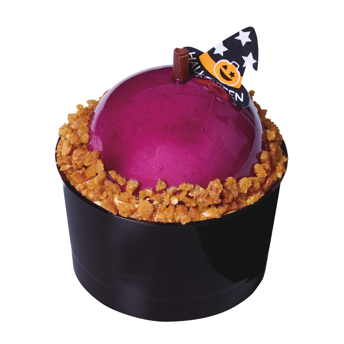 お一人サイズのハロウィンケーキもご用意しています🎃 かわいらしい黒