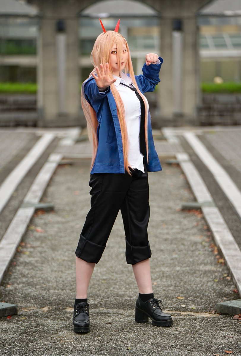 ⚠️ﾁｪｿ┆͓̽ﾊﾟﾜｰCosplay⚠️

ひれ伏せ人間！！
ワシの名はパワー！

📸→ <a href="/Taxi_roccat/">たくしー</a> 
 #マチアソビ