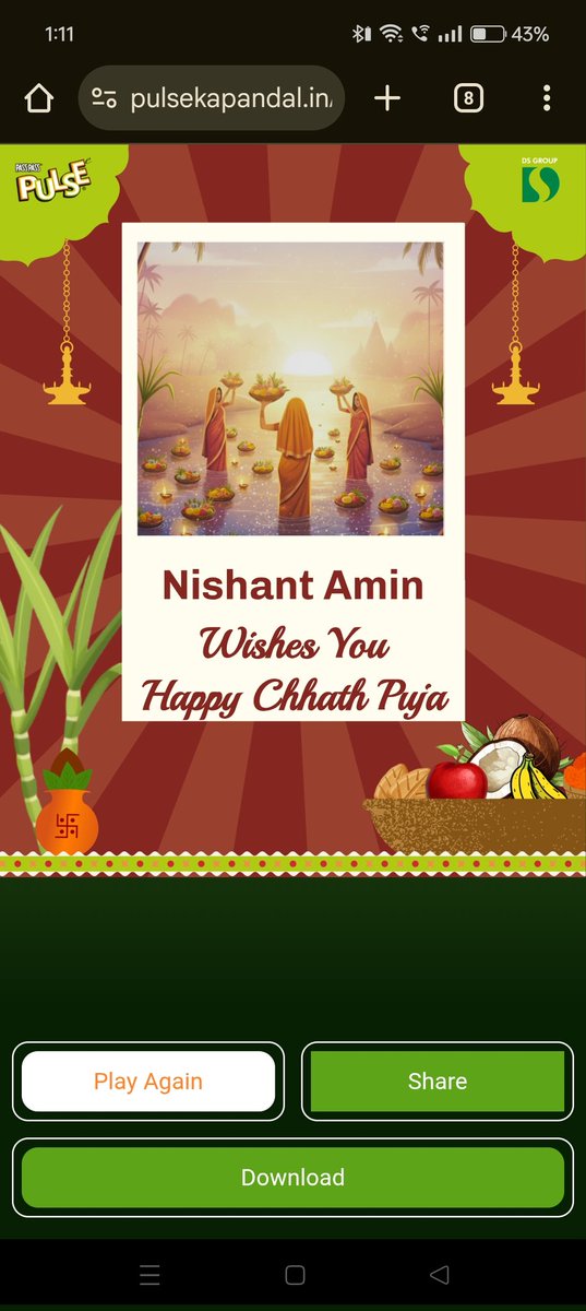 bubbletoddler's tweet image. Here&apos;s my entry 🙌🏼

@PassPass_Pulse 
#PulseOfFestiveRunChhathEdition