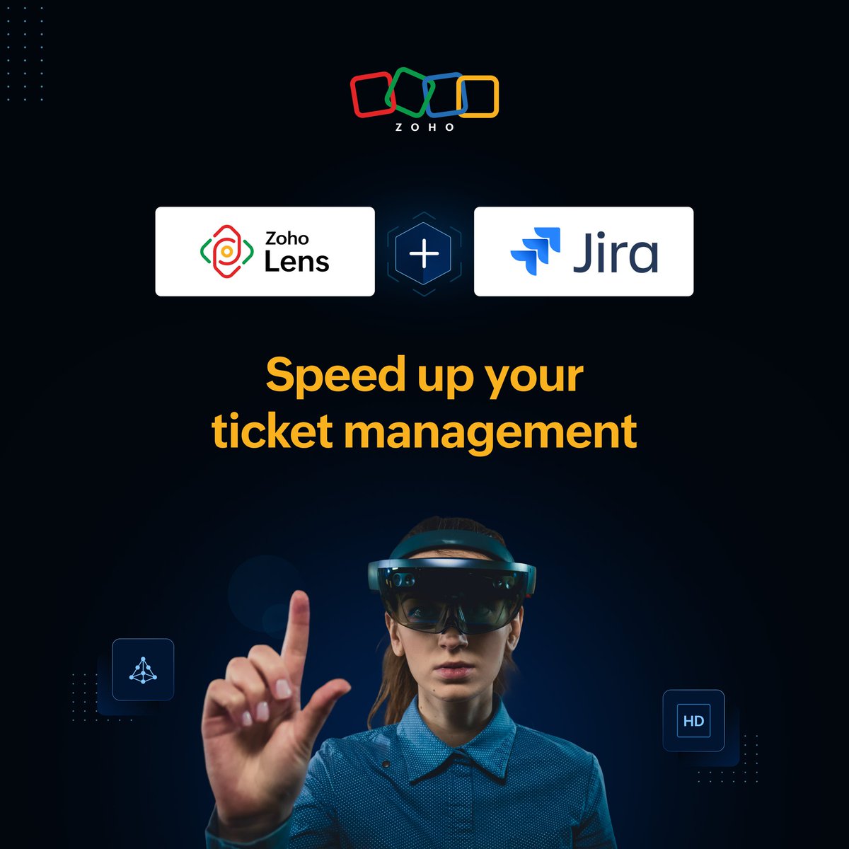 ZohoLens's tweet image. Zoho Lens + Jira by @Atlassian = Live camera view + AR tools + ticket updates, all in one. 

Dive into the details: zurl.co/GSsSy

#AugumentedReality #ZohoLens #RemoteSupport #Jira